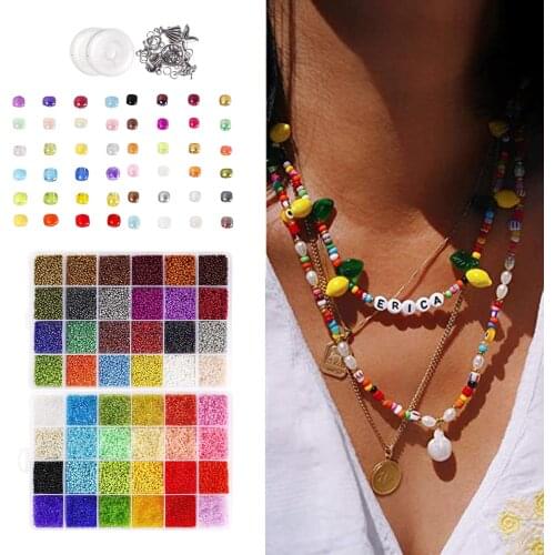 1Box Seed Beads Charms Split Rings for DIY Bracelets Necklace Anklet Jewelry Making Earring Finding Beading Supplies