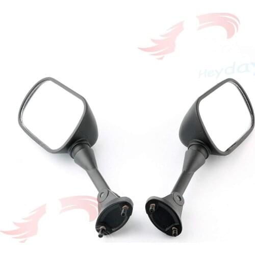 1 Pair Motorcycle Rear View Rearview Mirrors Black Body For Kawasaki Ninja ZX-6R ZX6R 2005-2008 ZX-10R ZX10R 2004-2010 05 06 07