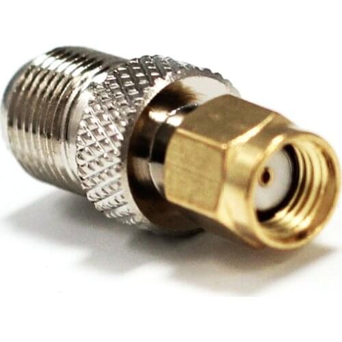 1pc RP SMA Plug Male Switch F Jack Female RF Coaxial Adapter Convertor Connector Straight Wholesale