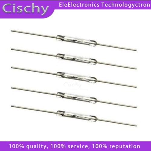 10pcs N/O Reed switch Magnetic Switch 2 * 14mm Normally Open Magnetic Induction switch For Arduino