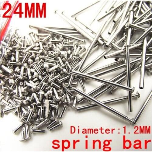 1000PCS / lot watch repair tools & kits 24MM spring bar watch repair parts Stainless steel diameter 1.2mm -SP012