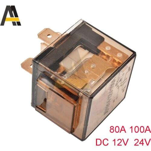 5 Pins Waterproof Automotive Relay Switch DC 12V DC 24V 80A 100A SPDT Car Control Device Car Relays High Capacity Switching