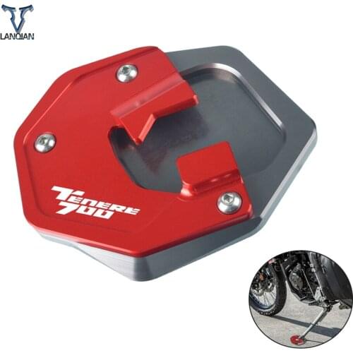 Motorcycle Aluminum Foot Enlarger Foot Side Stand Extension Plate Side Stand Enlarge For YAMAHA TENERE 700 2019-2020 Accessories