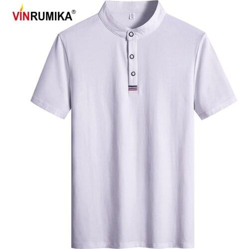 Large Size M-8XL 2021 Summer Mens V-Neck Casual Pure Color White T-shirt Man 95% Cotton Black Short Sleeve T-shirts 5XL 6XL 7XL