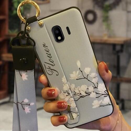 Phone Holder Original Phone Case For Samsung Galaxy J4 2018/J400F Soft For Girls Kickstand For Woman