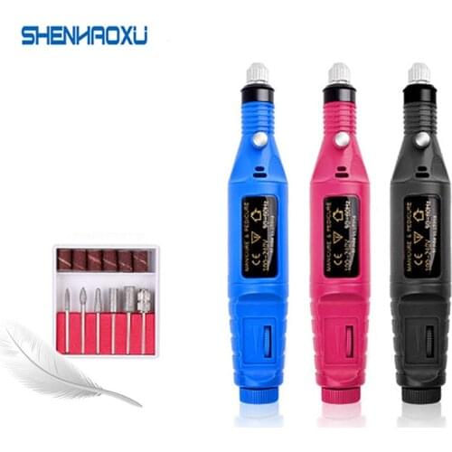 100V-240V Mini Electric Grinder Drill Tool Engraving Pen DIY Set Power Tool Nail Gel Polish Removing Grinding Rotary Engraving