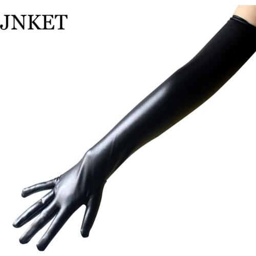JNKET New Sexy Long Glove For Women Full finger Gloves Nightclub Clothes Cat Costume Fancy Dress Mittens Dancing Gloves