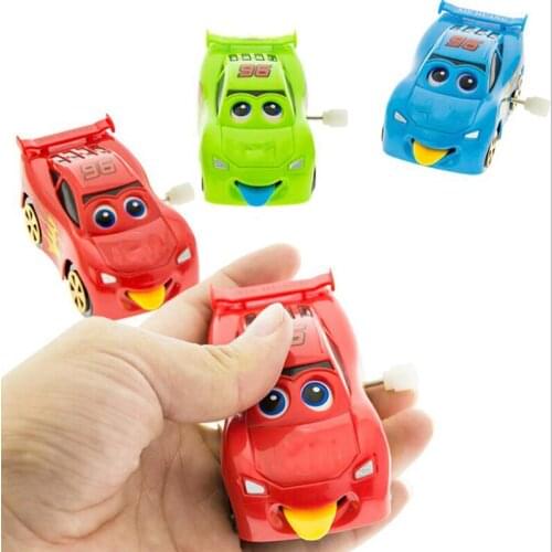 Creative Cartoon Blinking Tongue Tongue Turning Toy Car Child Clockwork Toy Car Mini Cute Racing Cartoon Car Toy Gift