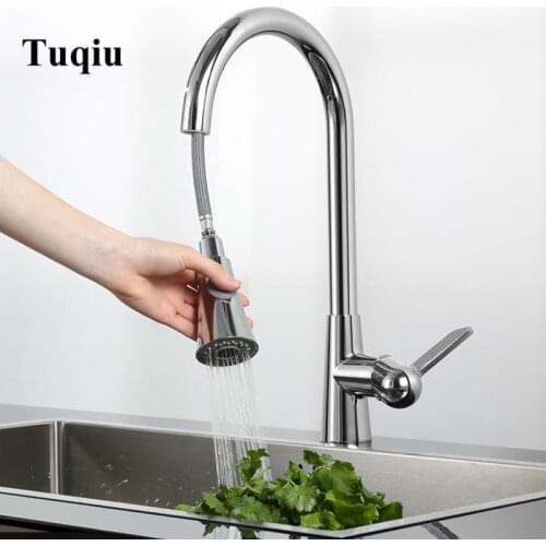 Newly Arrived Pull Out Kitchen Faucet Chrome Sink Mixer Tap 360 degree rotation kitchen mixer taps Kitchen Tap