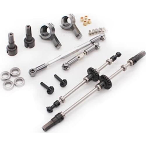 Upgrade Metal Gear Bridge Axle for WPL B1 B-1 B14 B-14 B24 B-24 C14 C-14 C24 C-24 RC Car Spare Parts Metal Front Rear Axle Gear