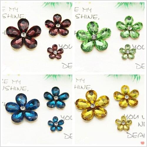 Wholesale 10pcs/lot color water drop glass petal cartoon flowers shape alloy floating locekt charms diy jewelry making