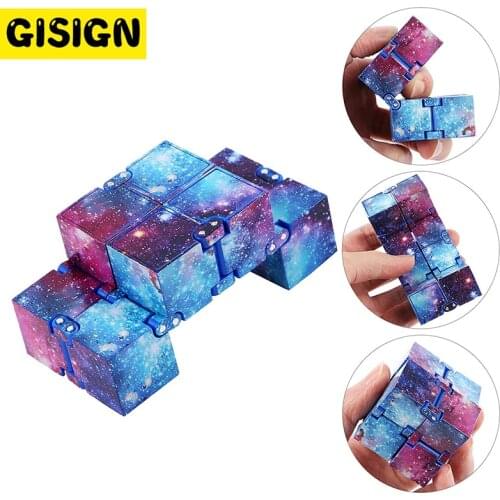 Hand Magic Infinity Cube Mini Toy Finger Anti Stress Relief Endless Cube Blocks for Children Kids Funny Gift Antistress Toys