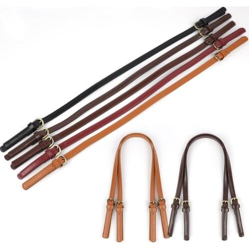 PU Leather Handles Durable Shoulder Bag Detachable Belt Smooth Handle DIY Handmade Obag Replacement Handbag Adjustable Strap