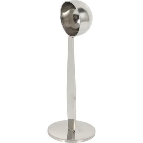 Espresso Stand Coffee Measure Tamper Spoon Stainless Steel Coffee & Tea Tools Measuring Tamping Scoop 1 Pieces Silver
