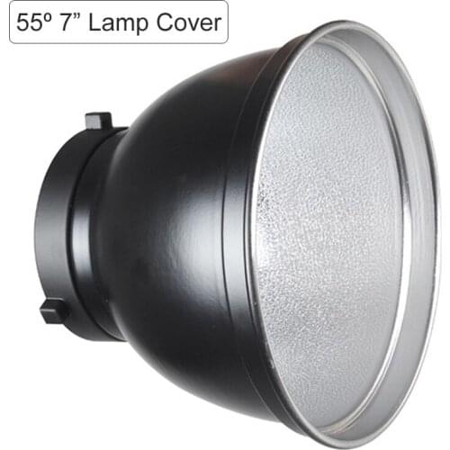 Photography Studio 55 Degree 7 Inch Bowens Mount Standard Reflector Lamp Cover Dish Diffuser for Strobe Flash Lighting