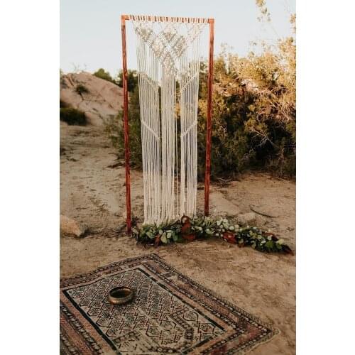 60cm x 200cm Wedding arch/ Bohemian macrame wedding arch/ Wedding backdrop / large macrame wall hanging