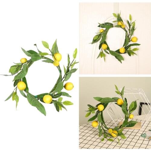 Lemon lime Spring Summer Wreath Door Wreath Home Garden Bath Decor Yellow Green