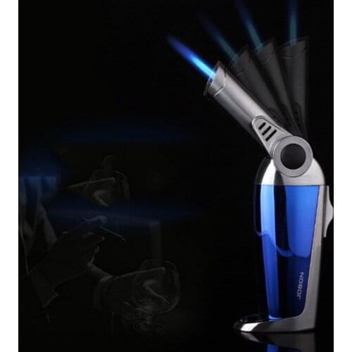 Direct Impact Windproof Butane Aerated Lighter High Temperature Flame Spraying Outdoor Barbecue Moxibustion Cigar Lighter