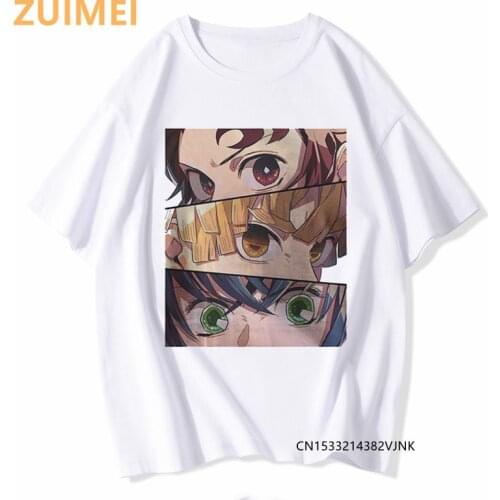 Summer Demon Slayer Anime Print Goth Harajuku Top Women T-shirt Casual ladies basic O-collar Short Sleeved Tshirt Girl,Drop Ship