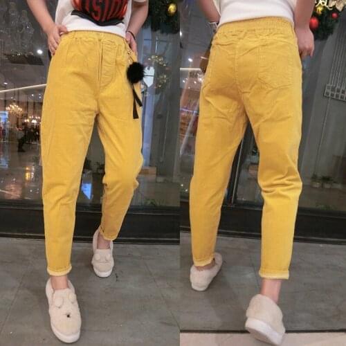 Spring autumn Corduroy Pants Women Plus Size 5XL Elastic Waist Harem Pants Casual Corduroy Trousers Women Pantalon Mujer