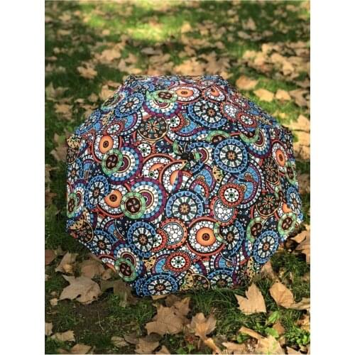 Woman Umbrella With Ethnic Pattern That Doesn 'T Break In The Wind