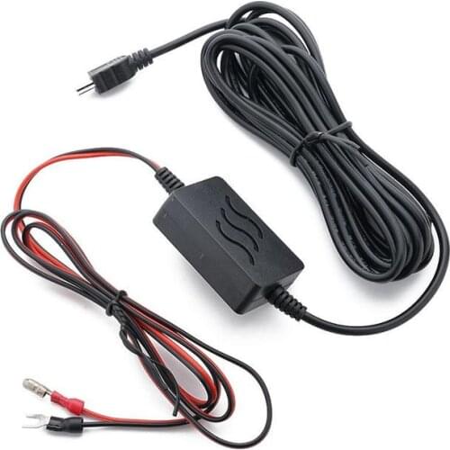 12v-24v to 5v 2.5A Mini Micro USB Car Dash Camera Charger Adapter Cam Hard Wire DVR Hardwire Kit 3.2M