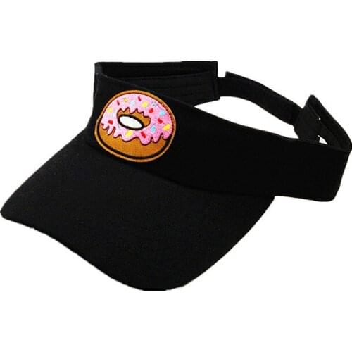 2020 Cotton Doughnut Embroidery Visors Baseball Cap Adjustable Snapback Cap for Men and Women 146