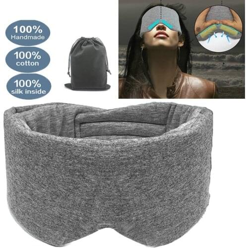 3D Sleep Mask Fast Sleeping Eye Mask Eyeshade Cover Shade Patch Women Men Soft Portable Blindfold Travel Sleepmasker