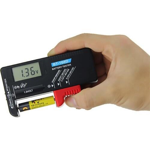 Digital Battery Tester Volt Checker for 9V 1.5V Button Cell Universal Rechargeable AAA AA C D Battery Testing Device