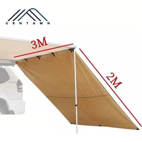 GRNTAMN Light Grey Khaki Roof Car Tent 2m 2.5m 3m Wall