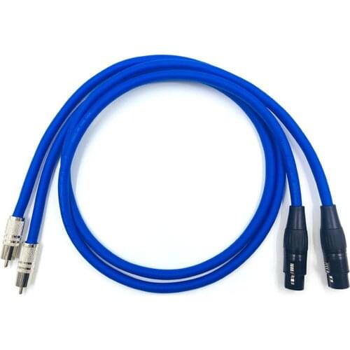 HiFi 2 XLR Female to 2 RCA Male Hifi Audio Cable Mixing Console Amplifier Dual RCA to Dual XLR 3 Pin Cable 1M 2M 3M