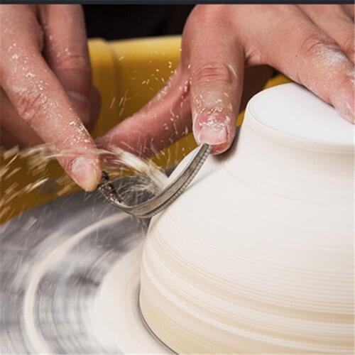 Pottery Trimming Tool Strip Blank Knife Replaceable Cutter Head Modeling Polymer Clay Diy Sculpture Sculpting Craft Ceramic Tool