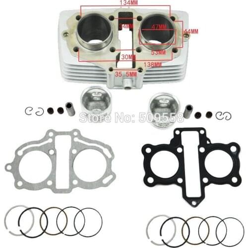 47mm Cylinder Piston KIT & Gasket All Sets For Honda CBT150 150CC CBT 150