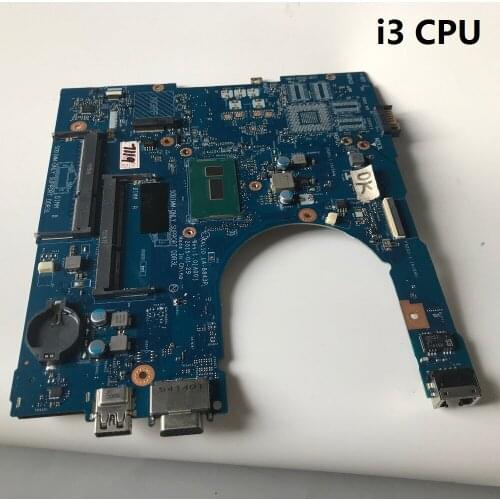 PALUBEIRA Mainboard FOR Dell INSPIRON 5458 5558 5758 Laptop Motherboard AAL10 LA-B843P with i3 cpu 100% full tested