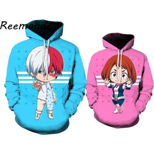 Boku No My Hero Academia Hoodies Sweatshirts My Hero Academia Todoroki Shoto Harajuku Pullover hoodies for Women and Mens