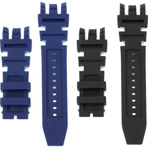 New Black Blue Silicone Rubber WatchBand Set Kit For Invicta Subaqua Reserve Analog Diver WatchBand Strap Replacement Men Watch