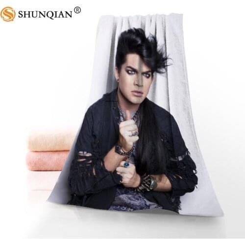 Face Towel/Bath Towel Custom adam lambert Microfiber Hair/Face/Shower Towels Size 35x75cm, 70x140cm