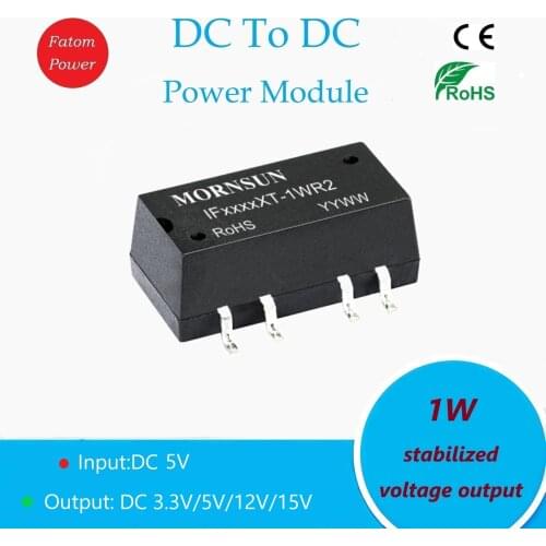 DC5V To DC 3.3V 5V 12V 15V 1W Step-Up Converter Boost regulator Chip Step Down IC Voltage Stabilizing Isolated 3000V SMD