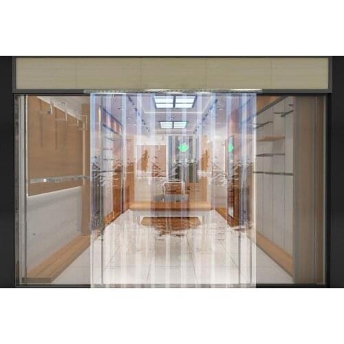 Transparent PVC plastic supermarket soft curtain hot summer mosquito door curtain