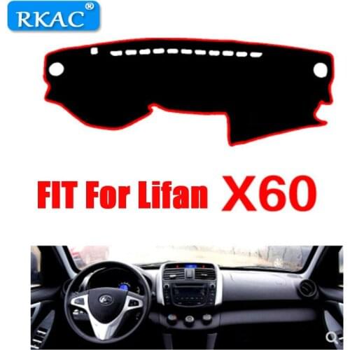 RKAC left hand drive car dashboard mat cover Dash Mat Dash Pad DashMat Carpet ANti-UV NON-Slip Auto rug for lifan X60 Styling