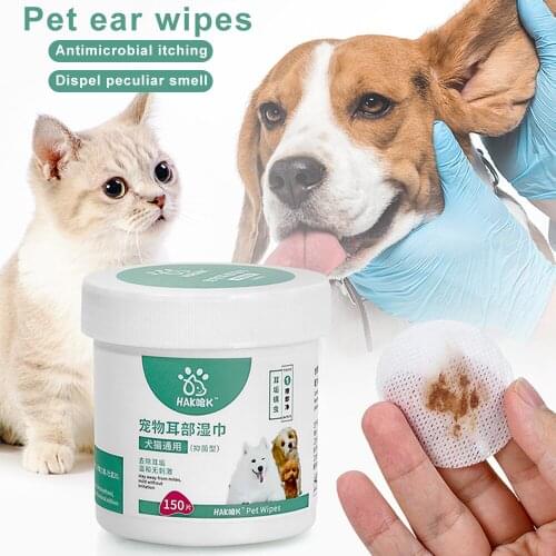 Pet Cat Dog Wet Wipes 150pcs Ear Cleaning Towel Dirty Remover Natural Aloe Professional Eye Tears Paws Grooming Supply Pets Shop