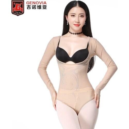 Sexy Women Leotard Dancewear Long Sleeve Ballet Dance Gymnastics Bodysuit Belly Dance Diamonds Drilling Bodysuit