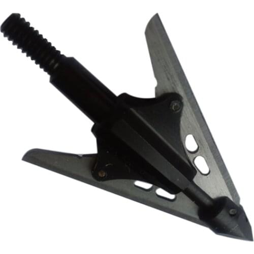 6/12 Pcs 2 Colors Archery Blade Arrow Head Broadhead 100 Grain Stainless Steel Hunting Arrow Field Tips Target Points