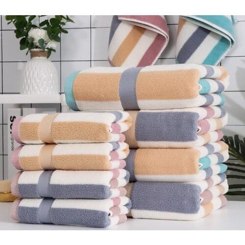 AliExpress Brand Towel TOAD New Style Towel Set, 1 Bath Towels and 1 Washcloths, 500 GSM Pure Cotton Towels for Bathroom