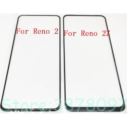 10Pcs/Lot For Oppo Reno 2 Reno 2Z Reno2 Z F Reno 3/A91 Front Touch Screen Glass Outer Lens Replacement