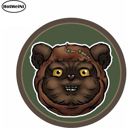 HotMeiNi 13cm x 6.9cm For EWOK PARTY HARD Car Bumper Stickers Waterproof Decal Occlusion Scratch Graffiti Decoration