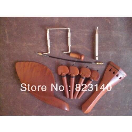 1 Set JUJUBE Violin Fitting B TYPE 4/4 with 1 PC tail guts and 1 PC SILVER Chin Rest Screw and 1 PC Chin Rest Key SILVER Color