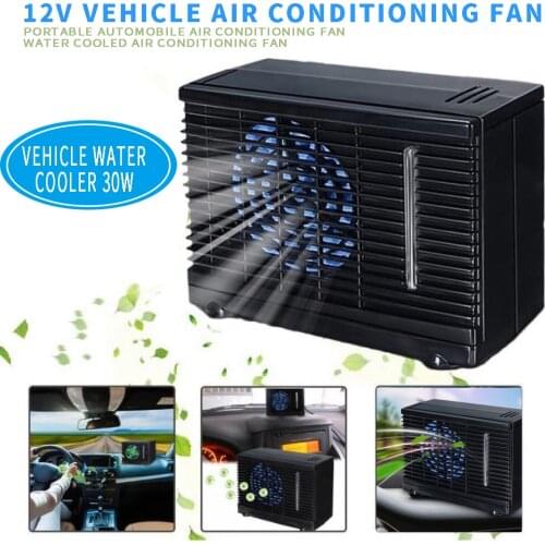 1pc Portable 12V 30W Car Air Conditioner Cooling Fan Water Ice Evaporative Car Air Condition for Personal Space Cooler Fan