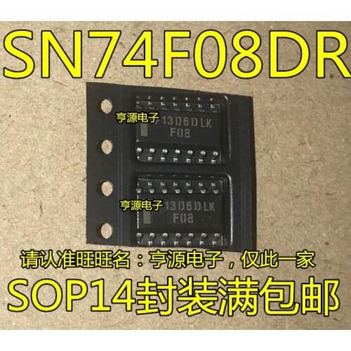 10pieces SN74F08DR 74F08SCX 74F08 F08 SOP14-3.9MM