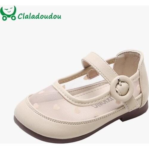 12-15.5cm Brand Baby Mesh+Pu Leather Shoes For Spring,Cute Breathable Shallow Toddler Girls Princess Shoes,Infant Women Flats